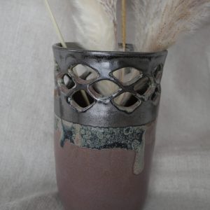 VASE Ajouré Rose Argent