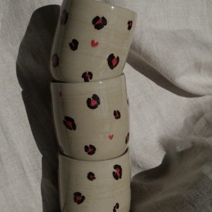 MUGS RED LEO  (sans ANSE)