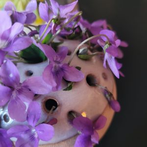 VASE GALET  multi-fleurs